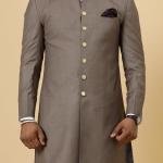 Classic Mink Brown Achkan for Men | Elegant Ethnic Wear | Jaipurio